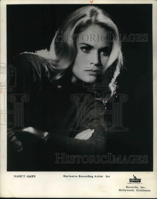 1964 Press Photo Nancy Ames Folk Singer Songwriter - cvp14831 - Historic Images