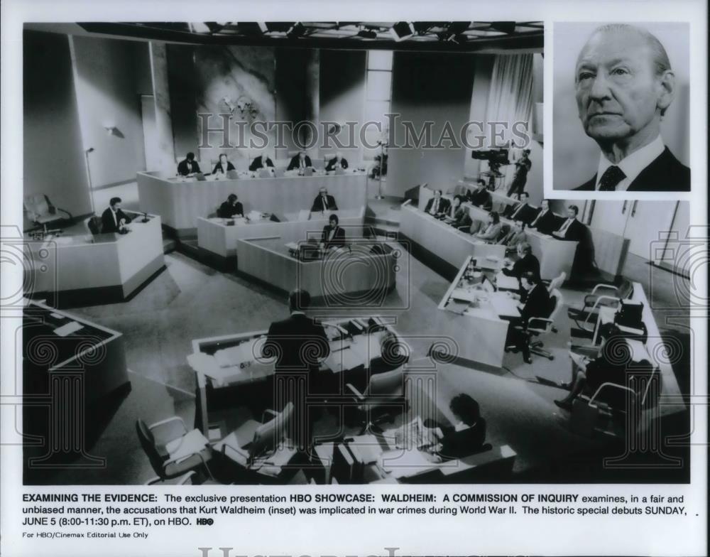 1988 Press Photo HBO Showcase: Waldheim: A Commission of Inquiry - cvp19960 - Historic Images