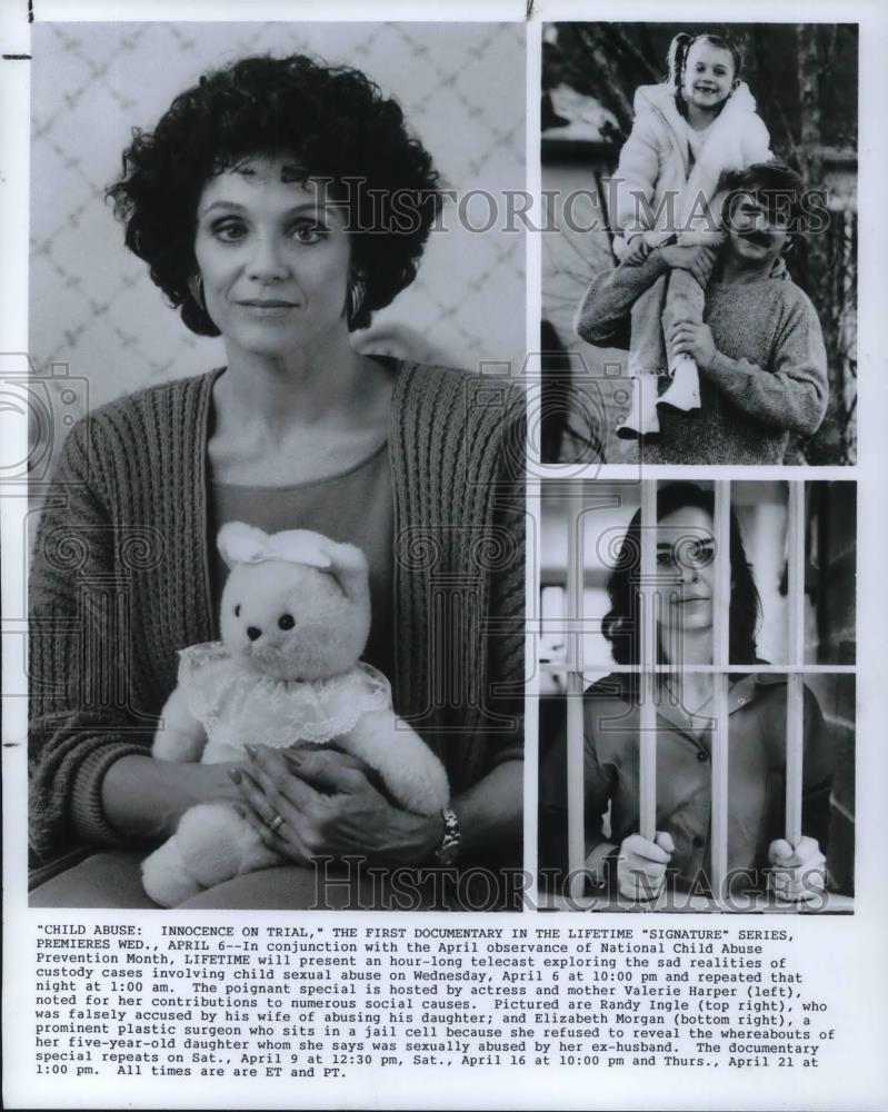 1988 Press Photo Valerie Harper in Child Abuse: Innocence on Trial - cvp17053 - Historic Images