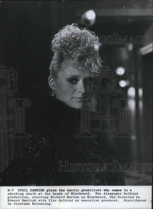 1972 Press Photo Sybil Danning in Bluebeard - cvp02680 - Historic Images