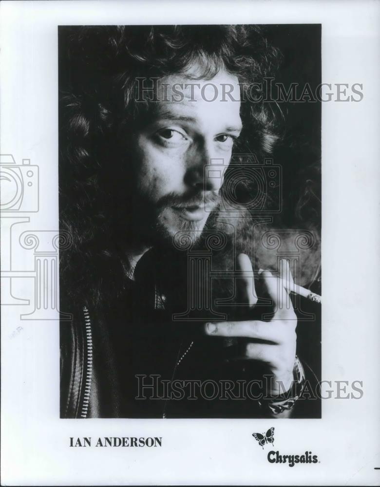1987 Press Photo Ian Anderson Folk Rock Singer Songwriter Musician Composer - Historic Images