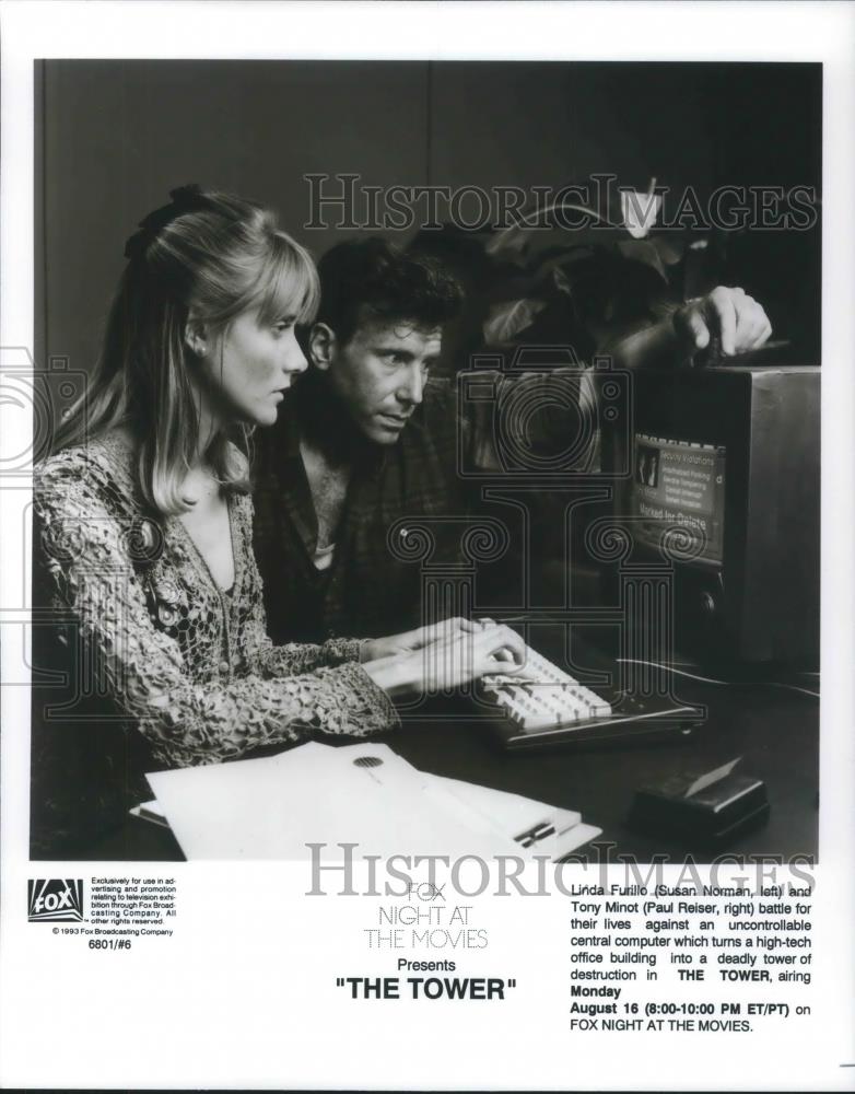 1993 Press Photo Susan Norman and Paul Reiser star in The Tower - cvp11087 - Historic Images