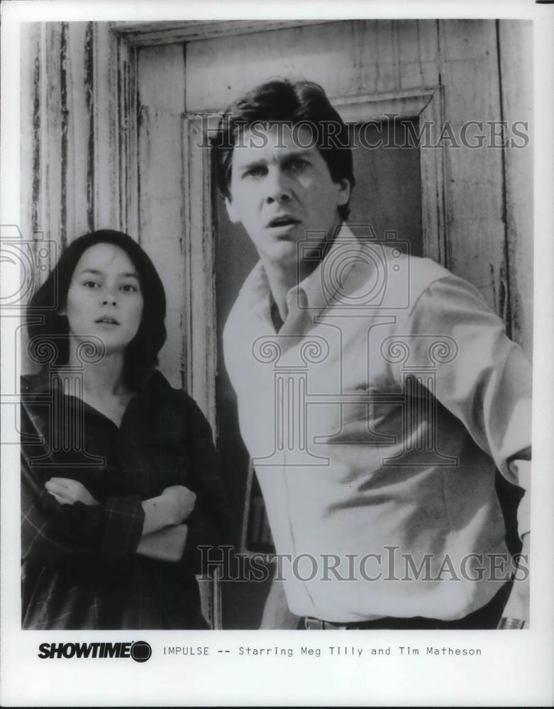 1986 Press Photo Meg Tilly &amp; Tim Matheson in Impulse - cvp18868 - Historic Images