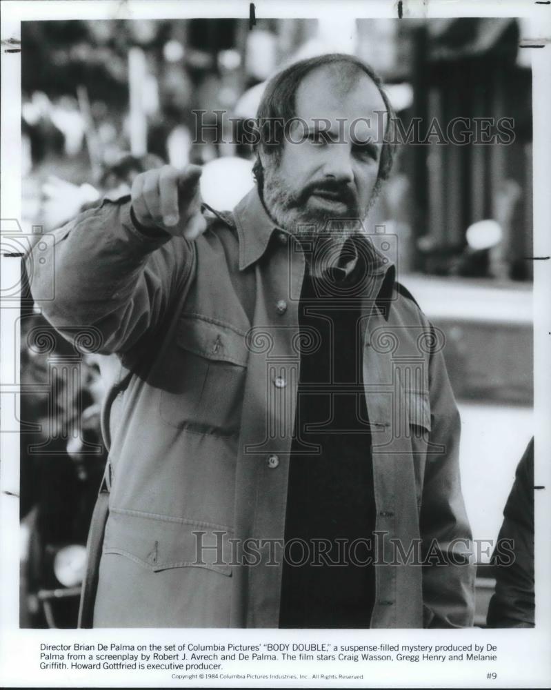 1984 Press Photo Brian De Palma Director of Body Double - cvp03137 - Historic Images