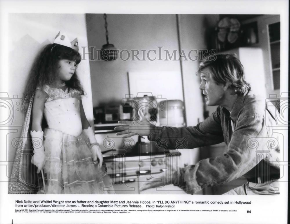 1995 Press Photo Nick Nolte and Whittni Wright in I'll do Anything - cvp19128 - Historic Images
