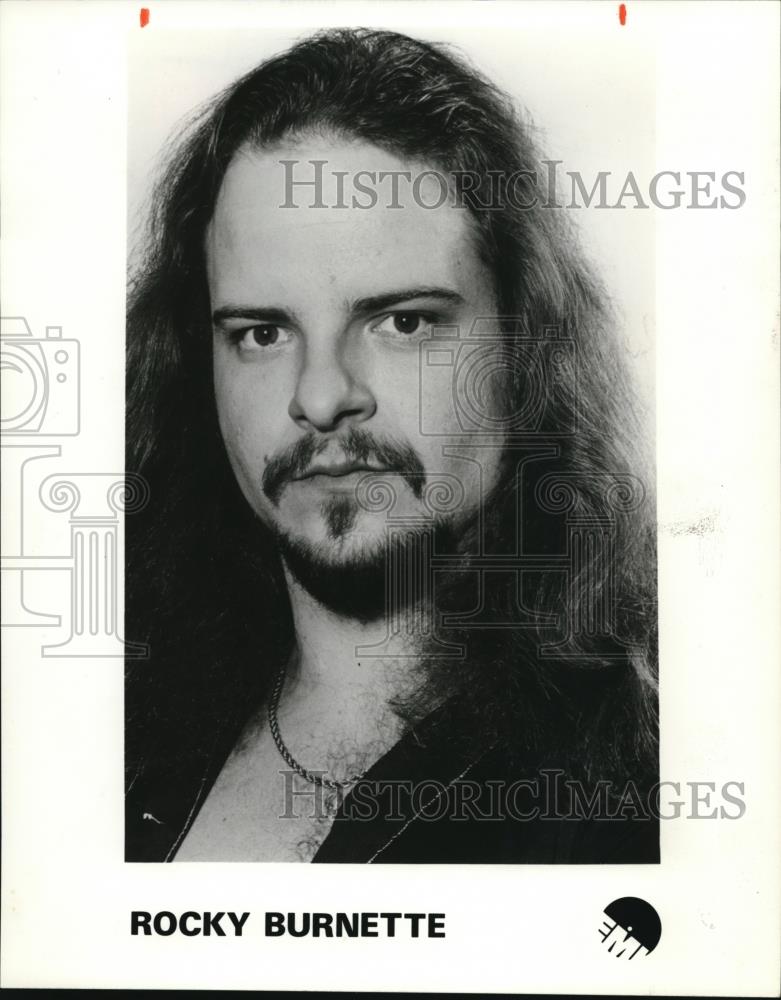 1980 Press Photo Rocky Burnette Rock Singer Musician - cvp00073 - Historic Images
