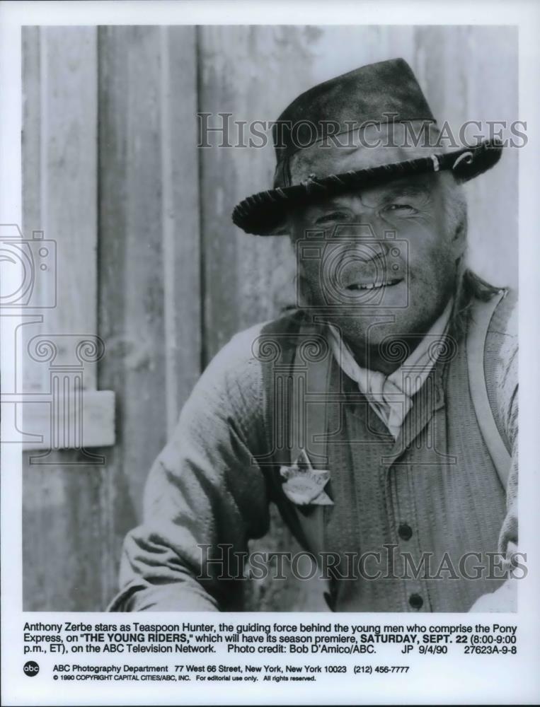 1990 Press Photo Anthony Zerbe Stars On The Young Riders - cvp18749 - Historic Images