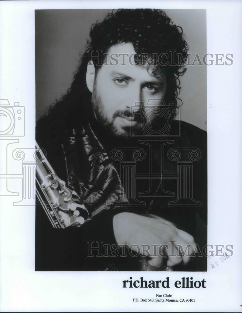 1991 Press Photo Richard Elliot Jazz Saxophone Player Musician - cvp04608 - Historic Images