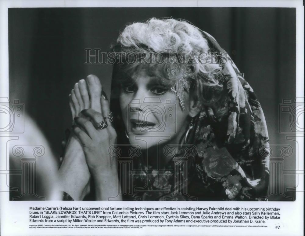 1986 Press Photo Felicia Farr in That&#39;s Life - cvp09079 - Historic Images