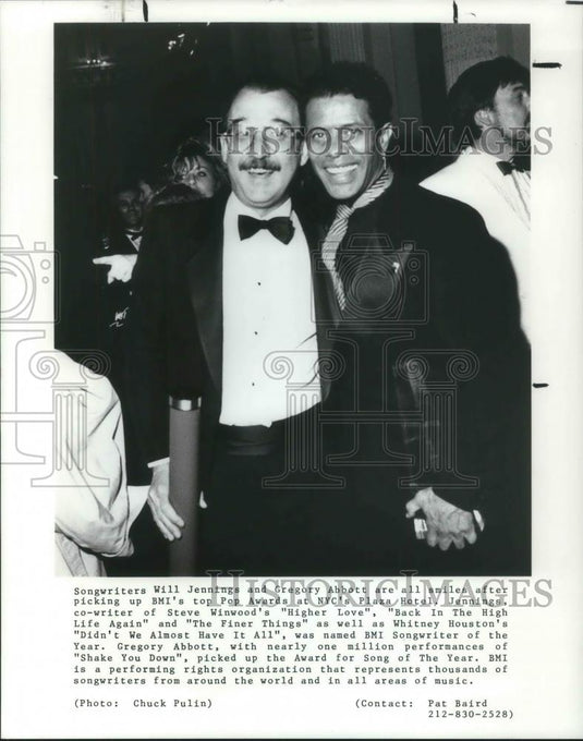 1993 Press Photo Songwriters Will Jennings & Gregoru Abbott - cvp08519 - Historic Images