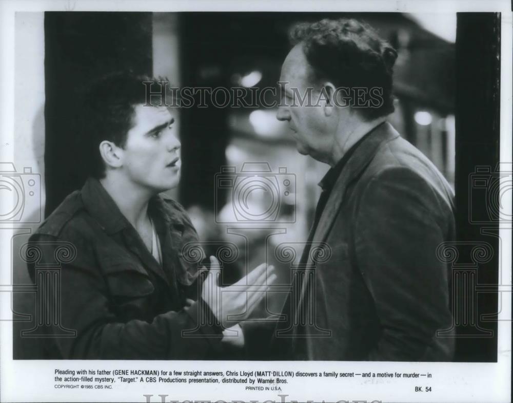 1985 Press Photo Gene Hackman and Matt Dillon star in Target - cvp10024 - Historic Images