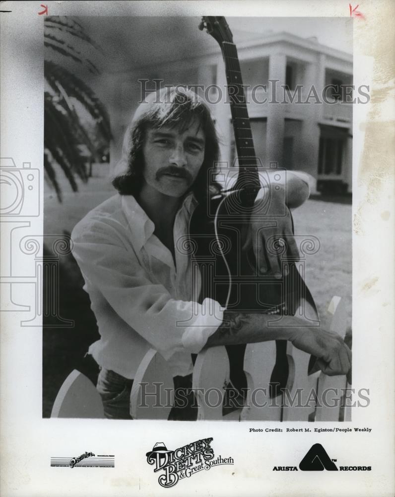 1978 Press Photo Dickey Betts &amp; Great Southern Guitarist Singer Songwriter - Historic Images