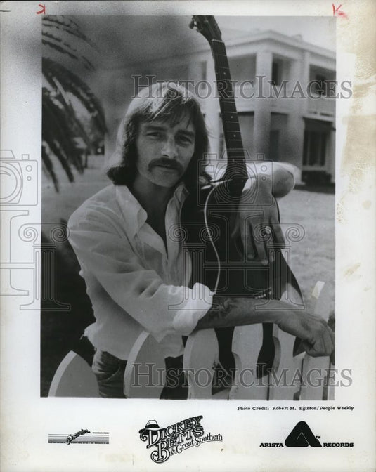 1978 Press Photo Dickey Betts & Great Southern Guitarist Singer Songwriter - Historic Images