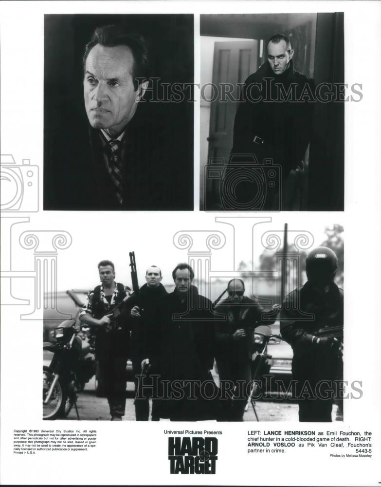 1994 Press Photo Lance Henrikson and Arnold Vosloo in Hard Target - cvp08803 - Historic Images