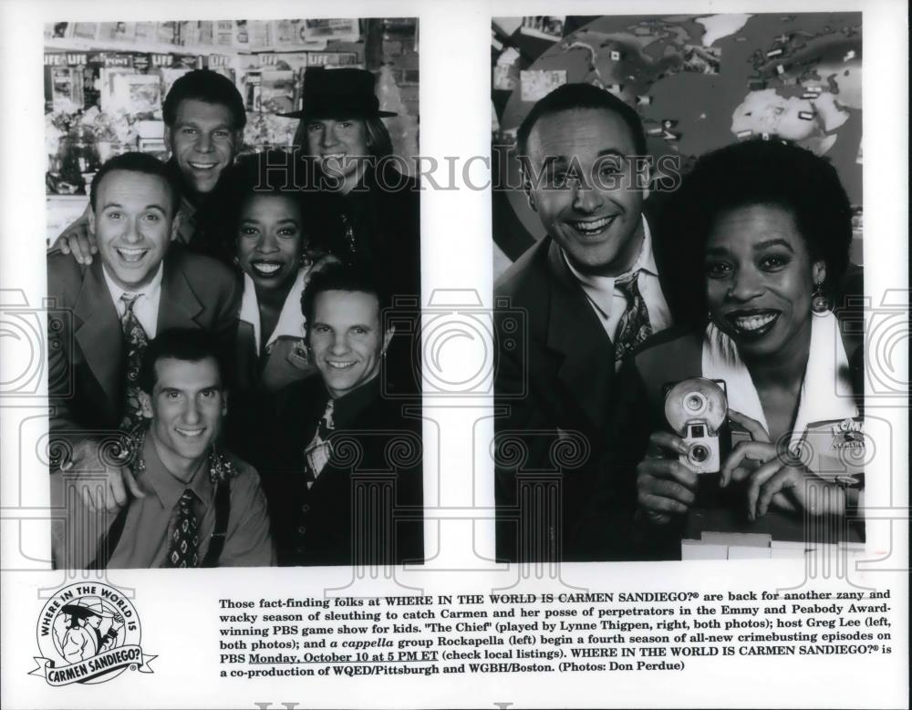 1994 Press Photo Lynne Thigpen of Where in the World is Carmen Sandiego? - Historic Images
