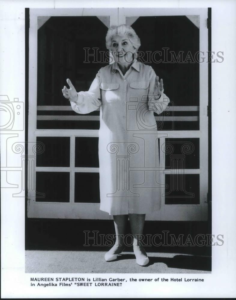 1987 Press Photo Maureen Stapleton stars in Sweet Lorraine - cvp09534 - Historic Images