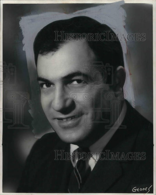 1970 Press Photo Ted Hallaman Radio Announcer - cvp16002 - Historic Images