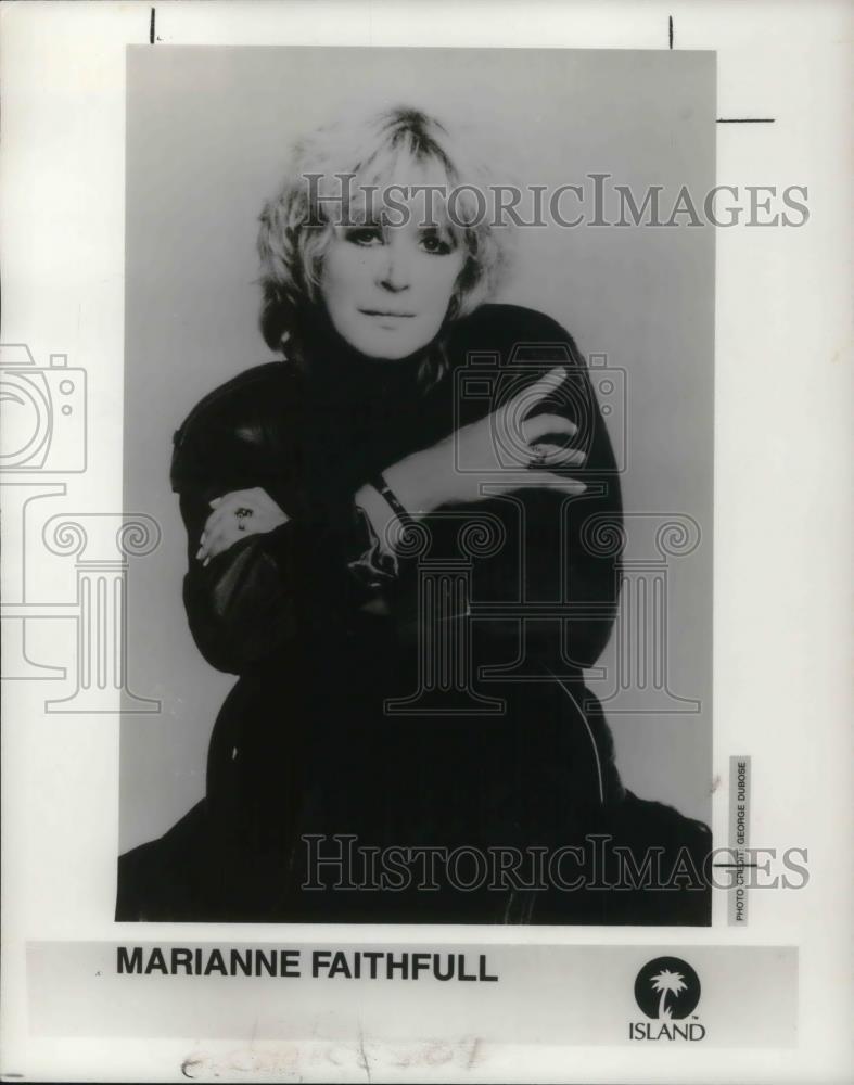 1990 Press Photo Marianne Faithful - cvp12709 - Historic Images