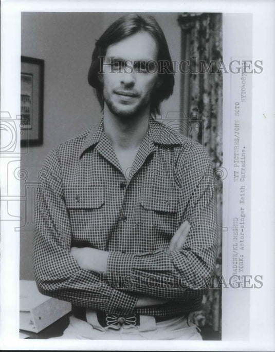 1977 Press Photo Keith Carradine Actor Singer New York - cvp07762 - Historic Images