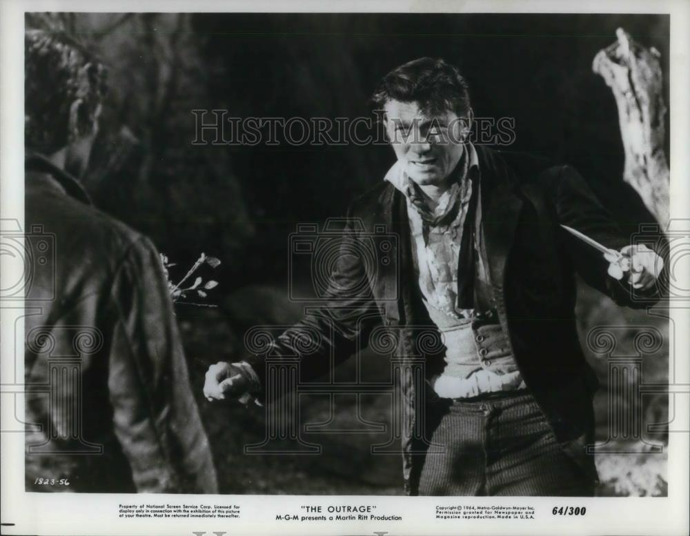 1965 Press Photo Laurence Harvey stars in The Outrage movie film - cvp16876 - Historic Images
