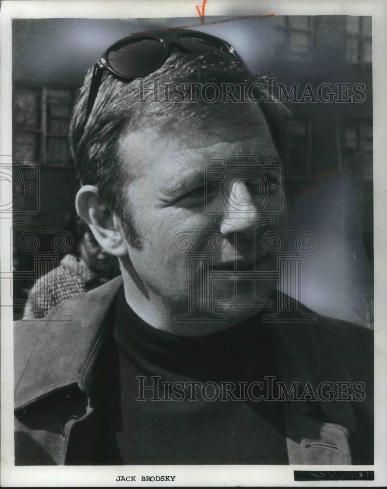 1971 Press Photo Jack Brodsky Movie Producer Actor - cvp05450 - Historic Images