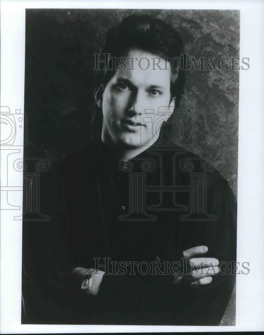 1983 Press Photo Jerry Douglas Resonator Lap Steel String Guitar Player - Historic Images