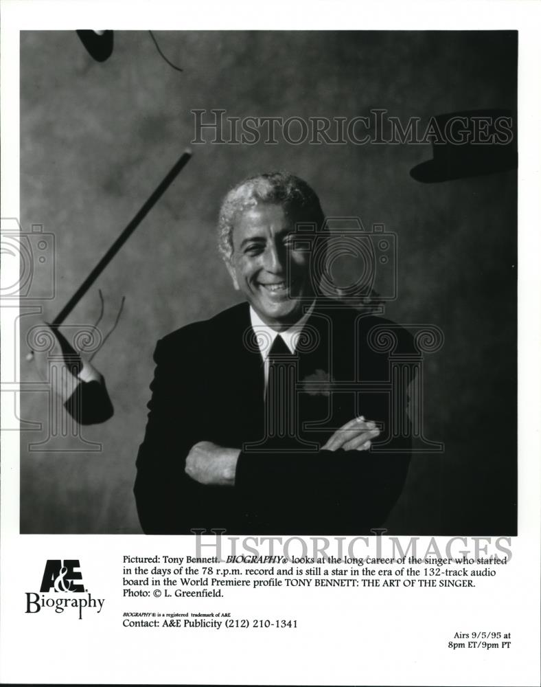 1995 Press Photo Tony Bennett The Art of the Singer A&amp;E Biography - cvp00969 - Historic Images