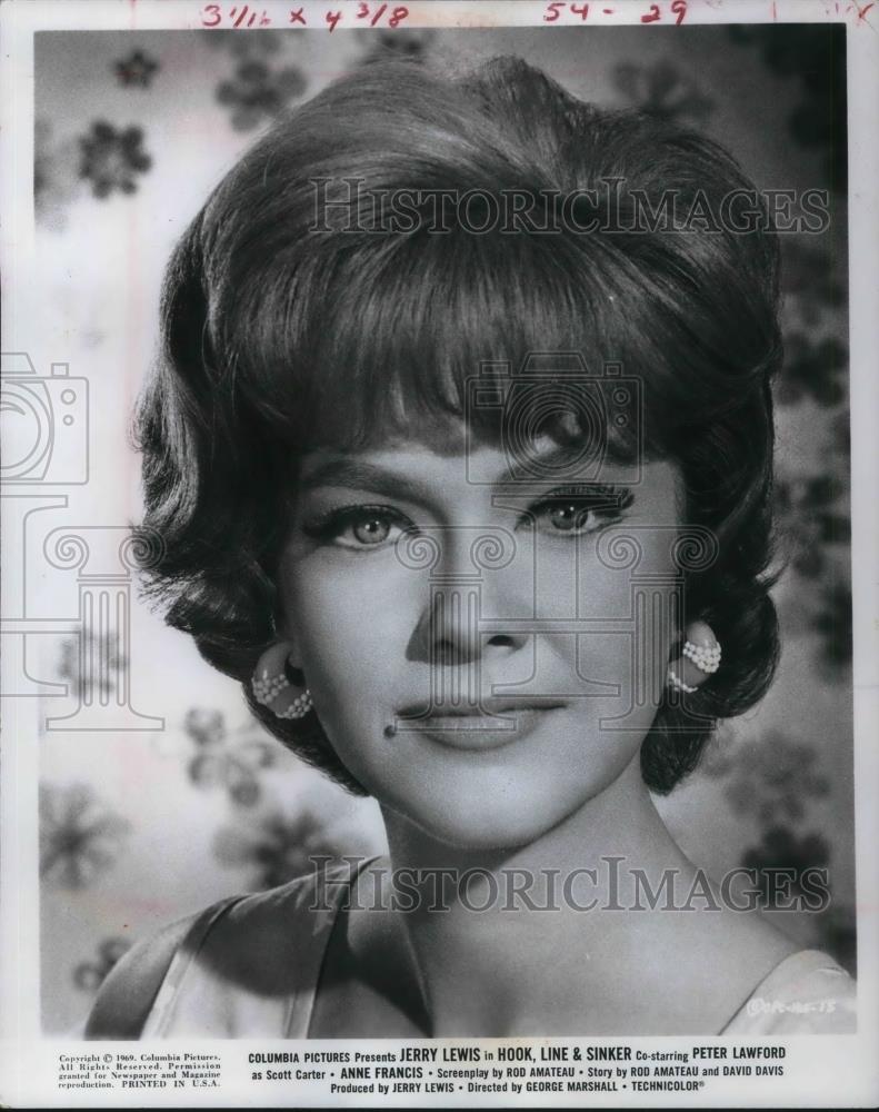 1969 Press Photo Anne Francis in Hook Line and Sinker - cvp18292 - Historic Images