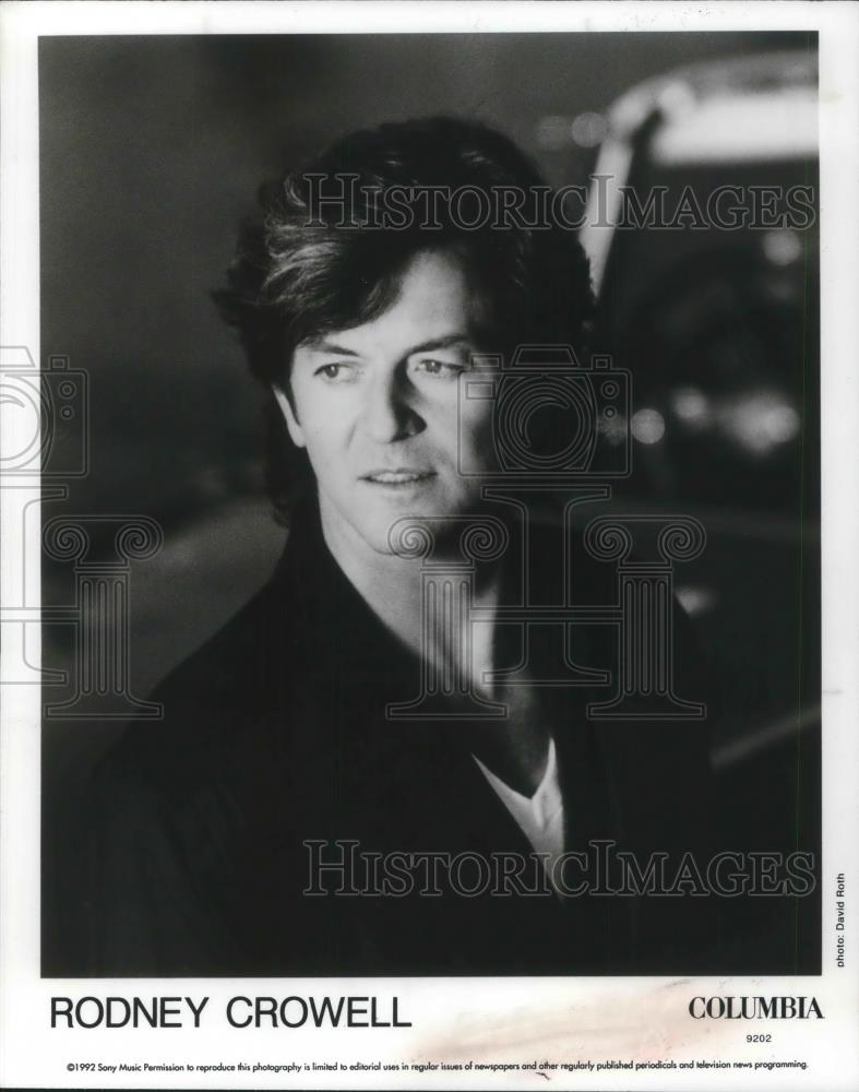 1992 Press Photo Rodney Crowell Country Music Singer Songwriter Musician - Historic Images