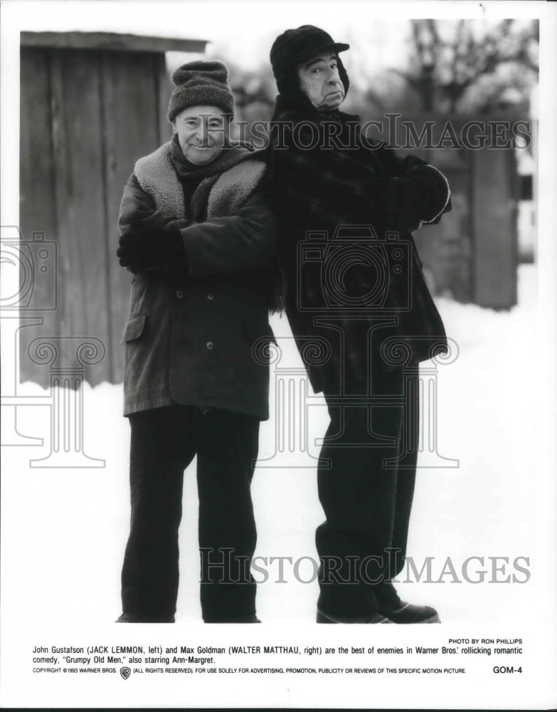 1993 Press Photo Lack Lemmon & Walter Matthau in Grumpy Old Men - cvp11272 - Historic Images