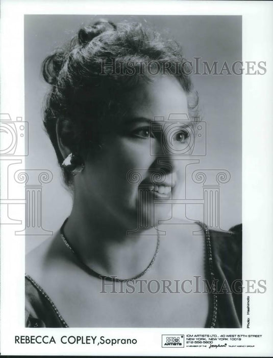 1968 Press Photo Rebecca Copley Soprano - cvp02427 - Historic Images