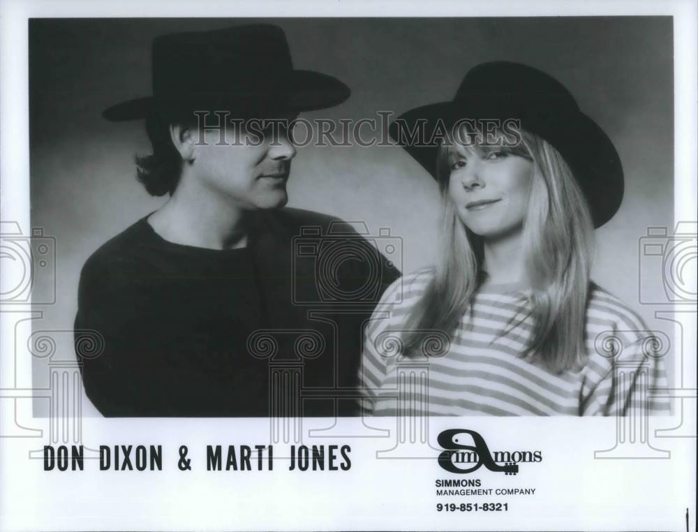 1991 Press Photo Don Dixon and Marti Jones Singer Songwriter Musician - Historic Images