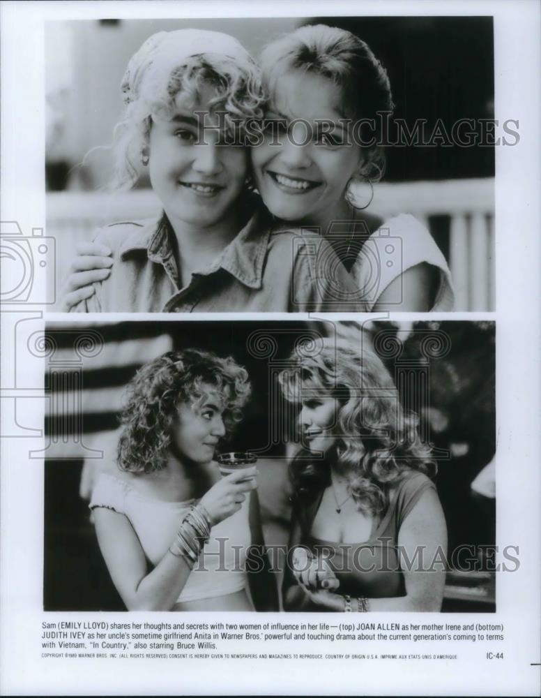 1990 Press Photo Emily Lloyd &amp; Joan Allen in In Country - cvp18905 - Historic Images