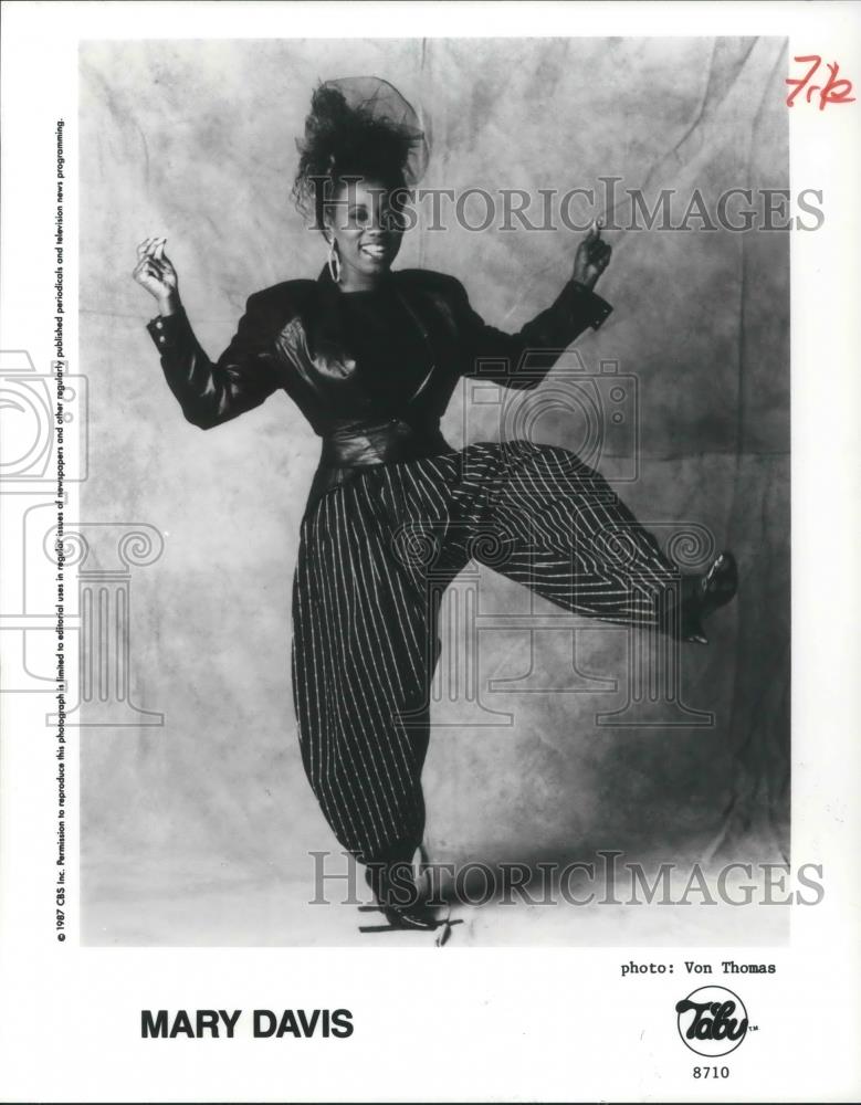 1987 Press Photo Mary Davis - cvp06465 - Historic Images