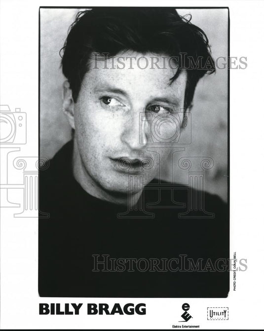 1990 Press Photo Billy Bragg Singer Songwriter Musician - cvp00289 - Historic Images