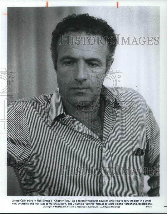1980 Press Photo James Caan in Chapter Two - cvp07927 - Historic Images