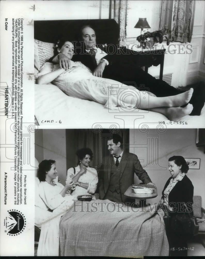 1986 Press Photo Meryl Streep, Jack Nicholson in Heartburn - cvp12768 - Historic Images