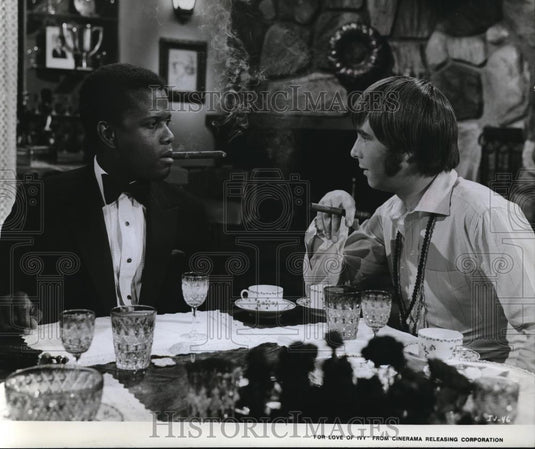 1968 Press Photo Beau Bridges & Sidney Portier in For the Love of Ivy - Historic Images