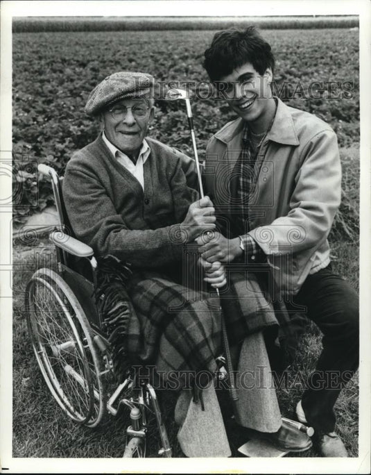 1983 Press Photo George Burns and Robby Benson in Two of a Kind - cvp00159 - Historic Images