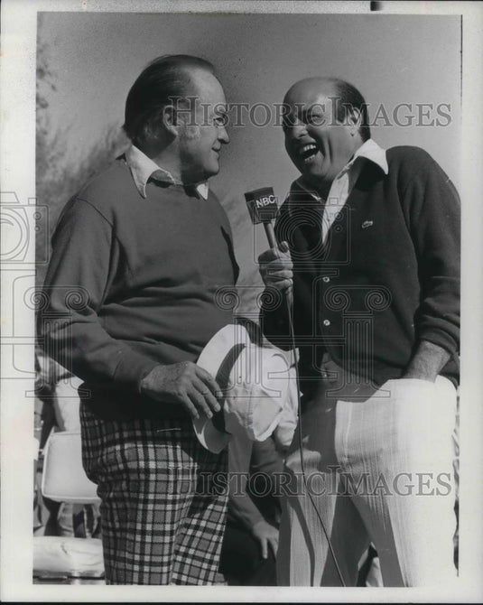 1977 Press Photo Bob Hope and Joe Garagiola - cvp18159 - Historic Images