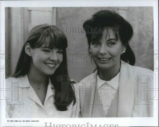 1991 Press Photo Ellen Dunning Lesley-Anne Downe Frog Girl Jennifer Graham Story - Historic Images