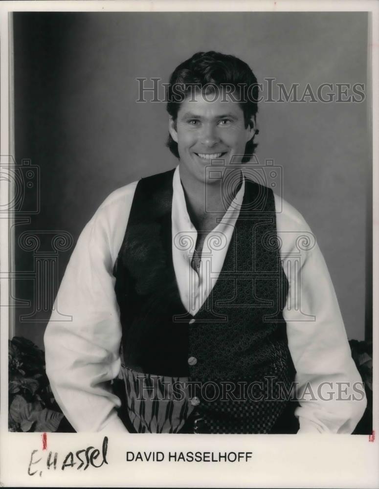 1992 Press Photo David Hasselhoff - cvp16713 - Historic Images