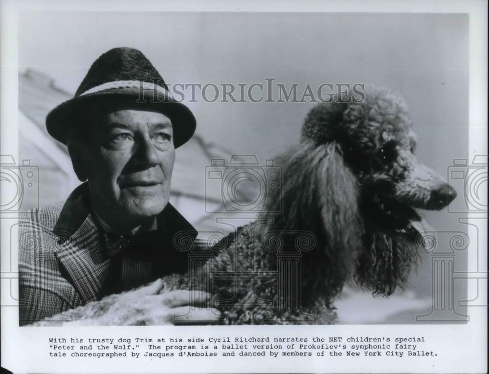 Press Photo Cyril Ritchard Narrates NET Children&#39;s Special Peter and The Wolf - Historic Images