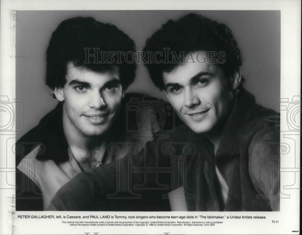 1981 Press Photo Peter Gallagher and Paul Land in The Idolmaker - cvp19125 - Historic Images