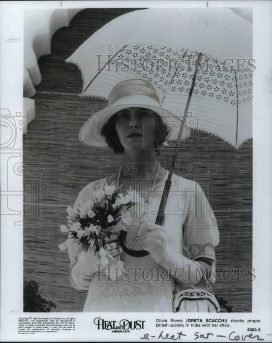 1984 Press Photo Greta Scacchi in Heat & Dust - cvp12767 - Historic Images