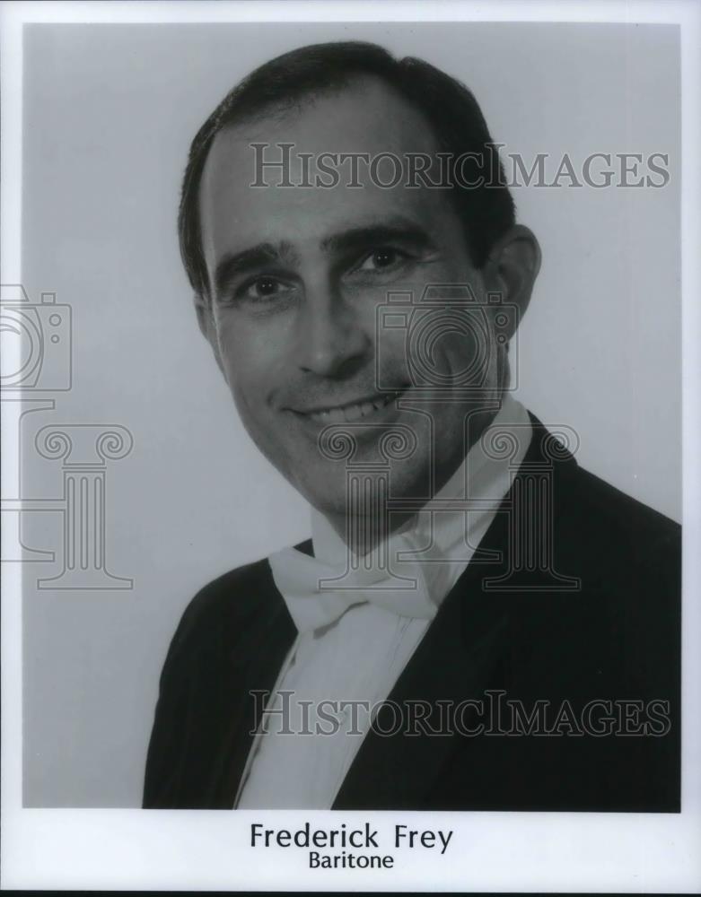 1989 Press Photo Frederick Frey Baritone Canton Symphony Orchestra - cvp12159 - Historic Images