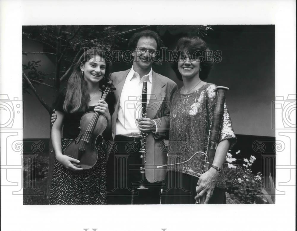 1983 Press Photo Franklin Cohen Clarinet Lynette Bassoon Ohio Chamber Orchestra - Historic Images