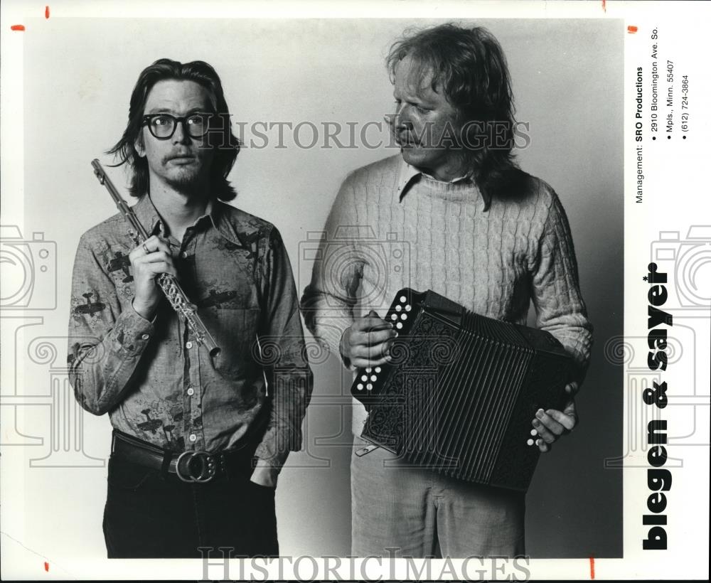 1976 Press Photo Dan Begen &amp; Eric Sayer, Musicians - cvp00656 - Historic Images