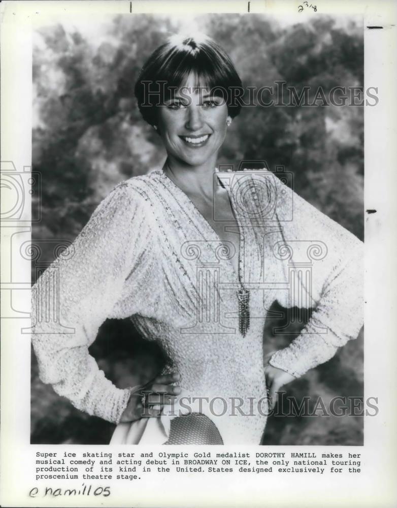 1990 Press Photo Dorothy Hamil Ice Skating Star and Olympic Gold Medalist - Historic Images