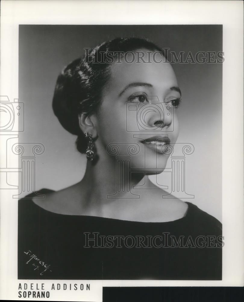 1963 Press Photo Adele Addison Soprano - cvp08530 - Historic Images